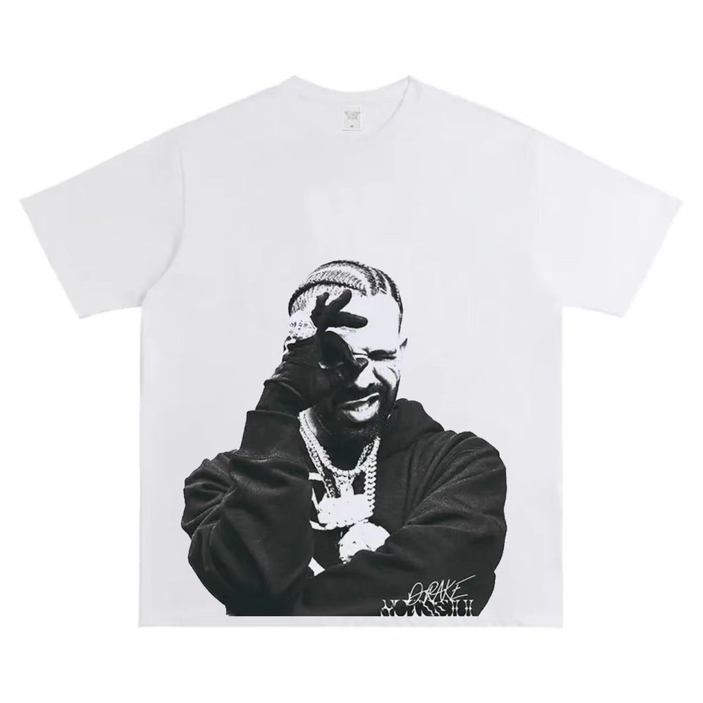 Drake - White Graphics T-shirt