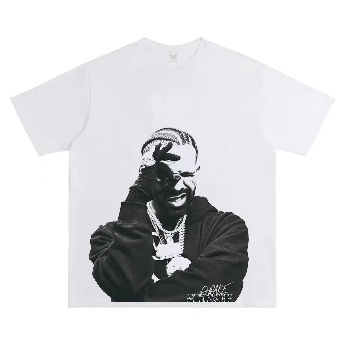 Drake - White Graphics T-shirt