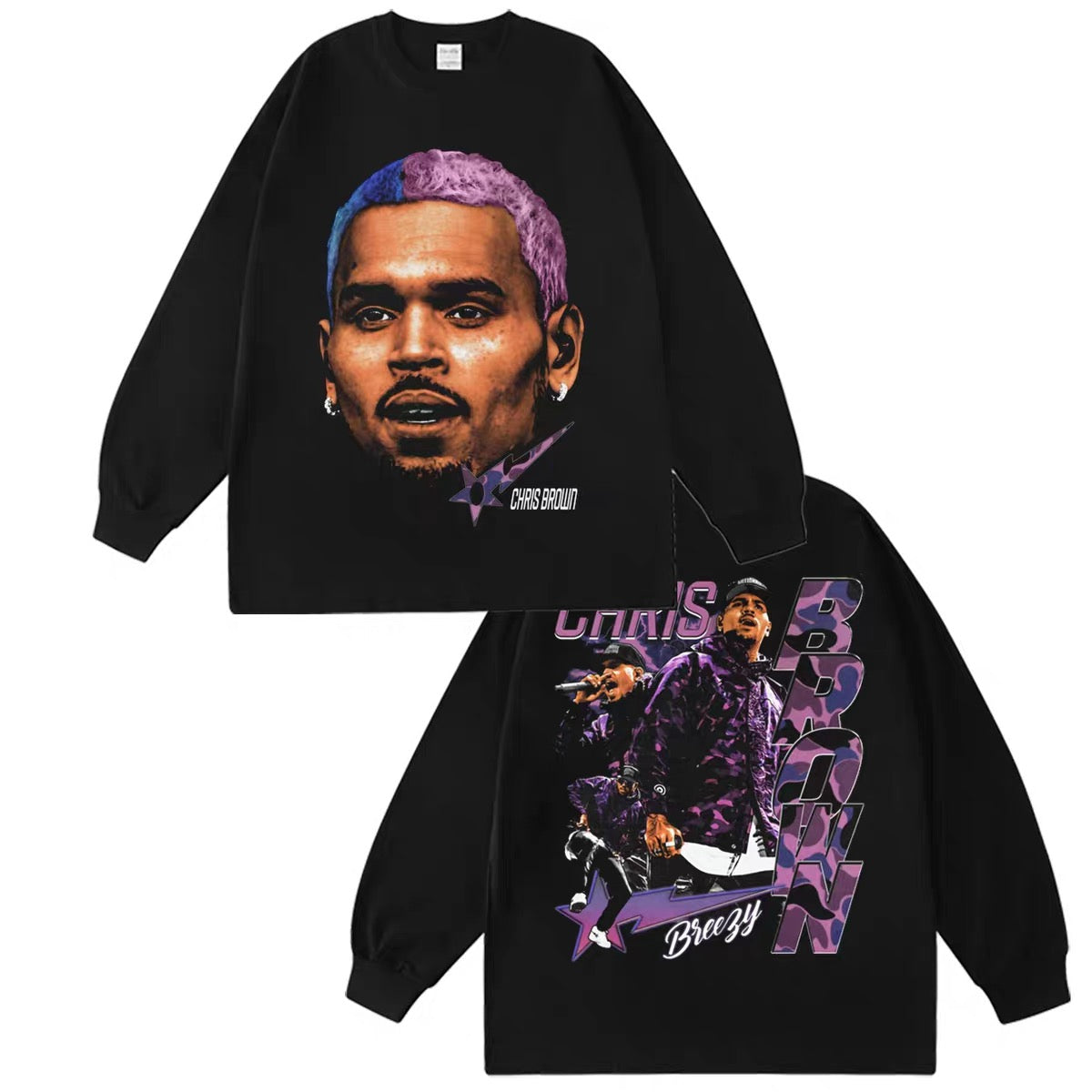 Chris Brown - Reversed Graphics Crewneck