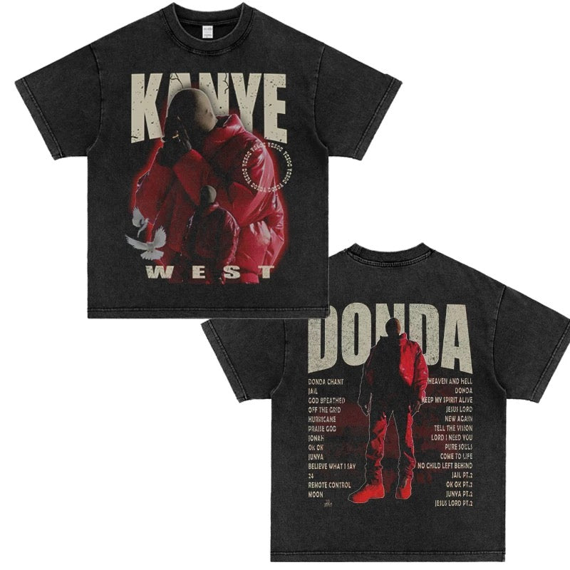 Kanye West - Donda Tour Reversed GraphicsT-shirt