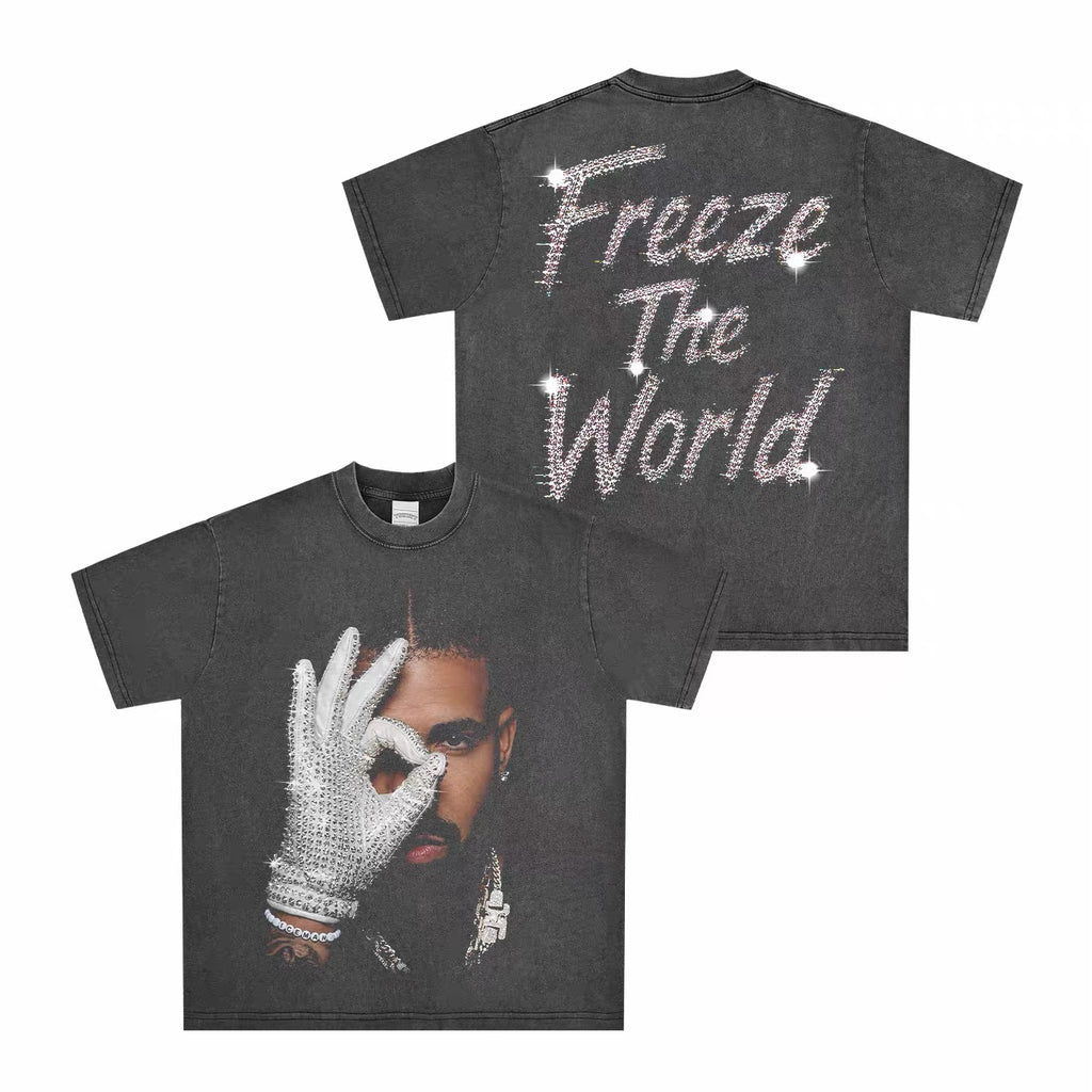 Drake - Freeze The World Reversed Graphics T-shirt
