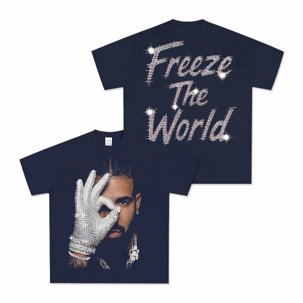 Drake - Freeze The World Reversed Graphics T-shirt