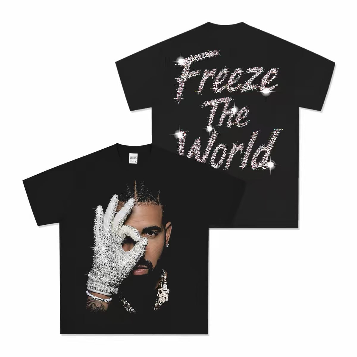 Drake - Freeze The World Reversed Graphics T-shirt