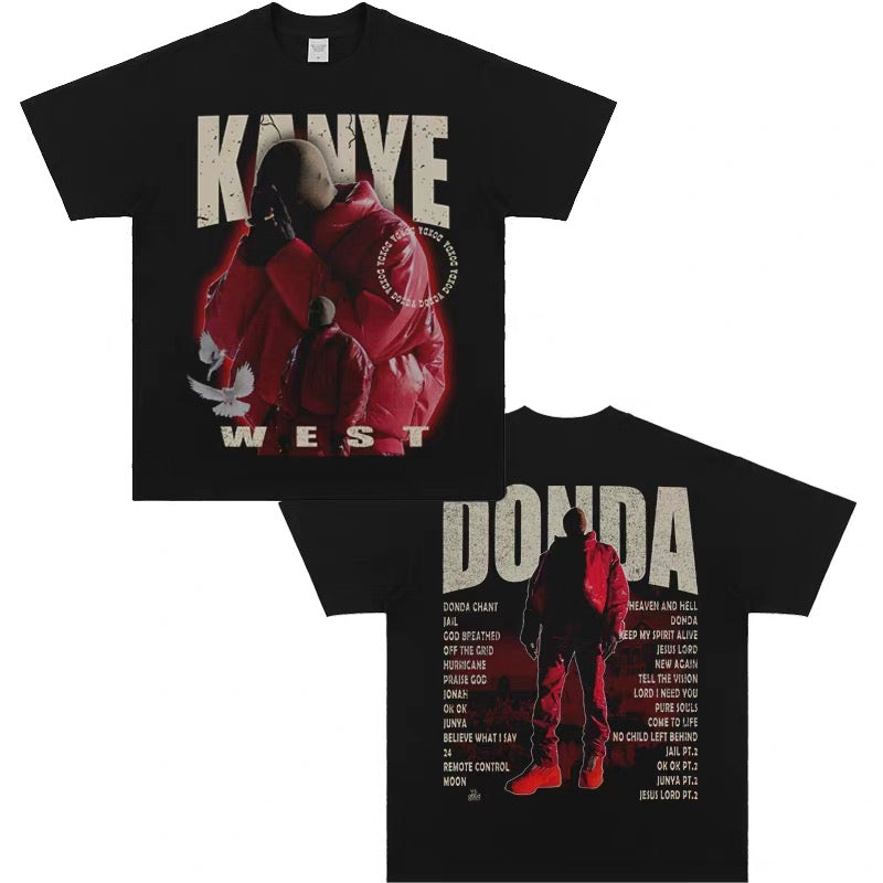 Kanye West - Donda Tour Reversed GraphicsT-shirt