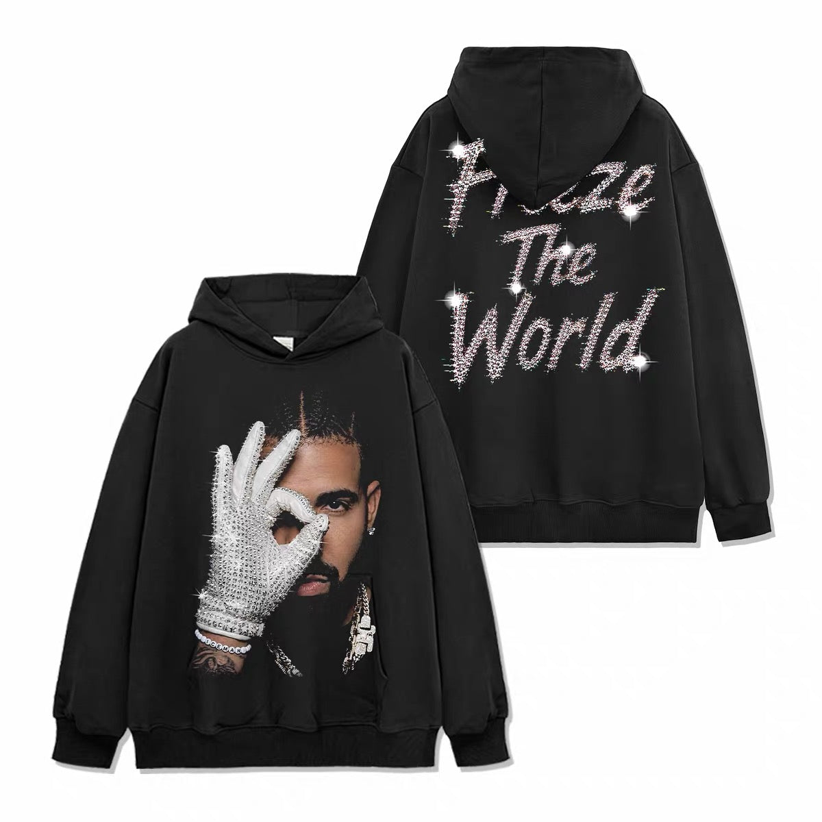 Drake - Freeze The World Reversed Graphics Hoodie
