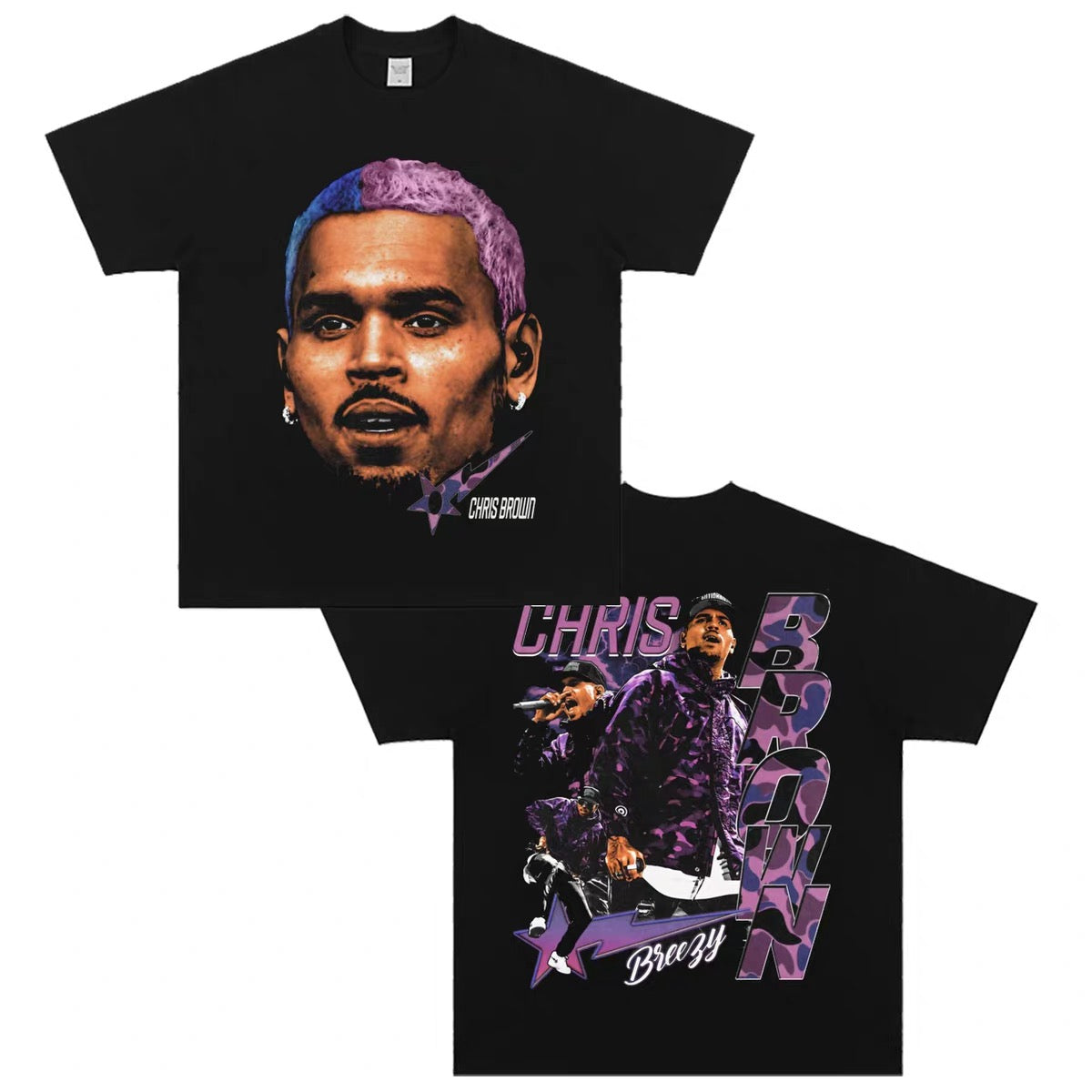 Chris Brown - Reversed graphics tee